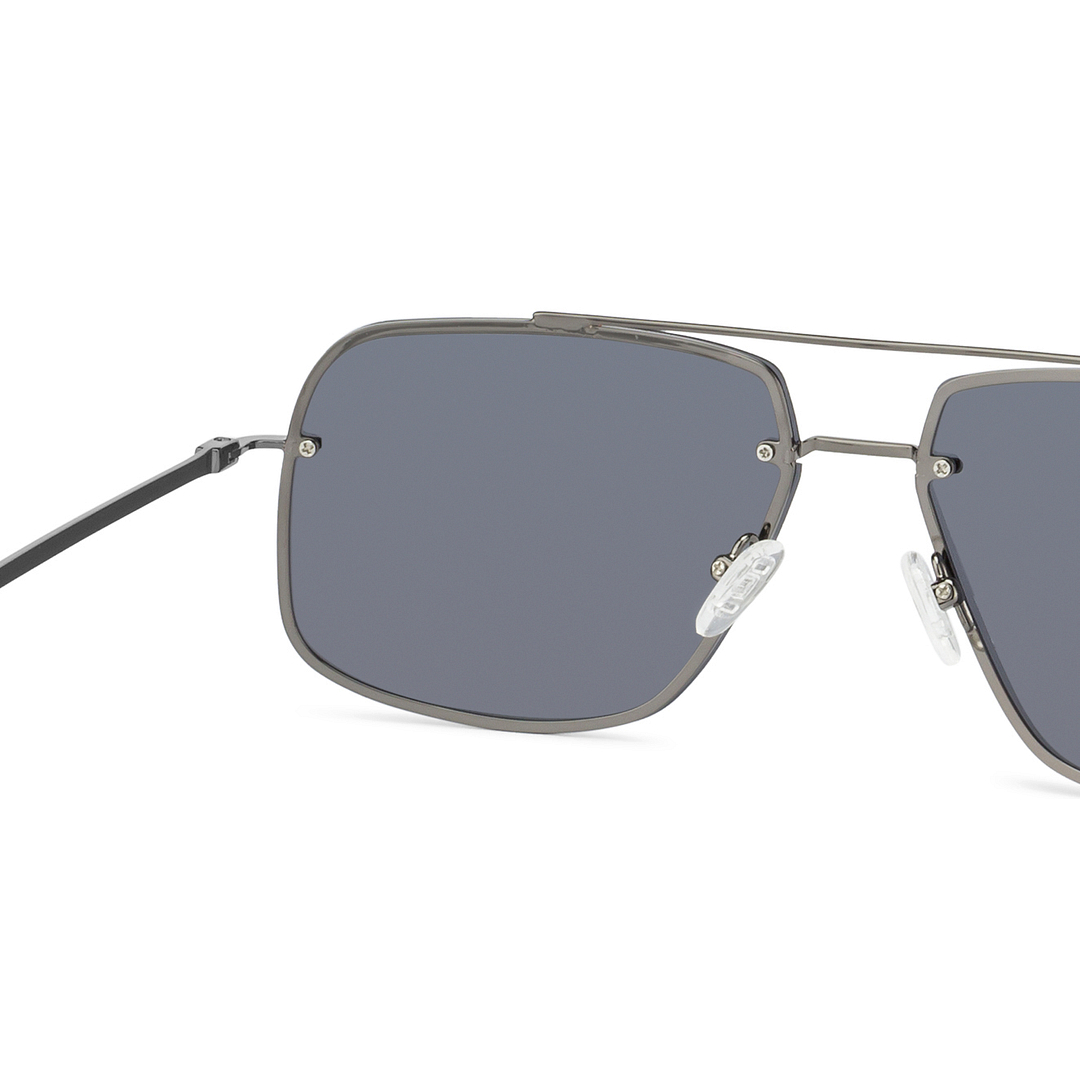 Vincent Chase Online Gunmetal Full Rim Rectangle left side