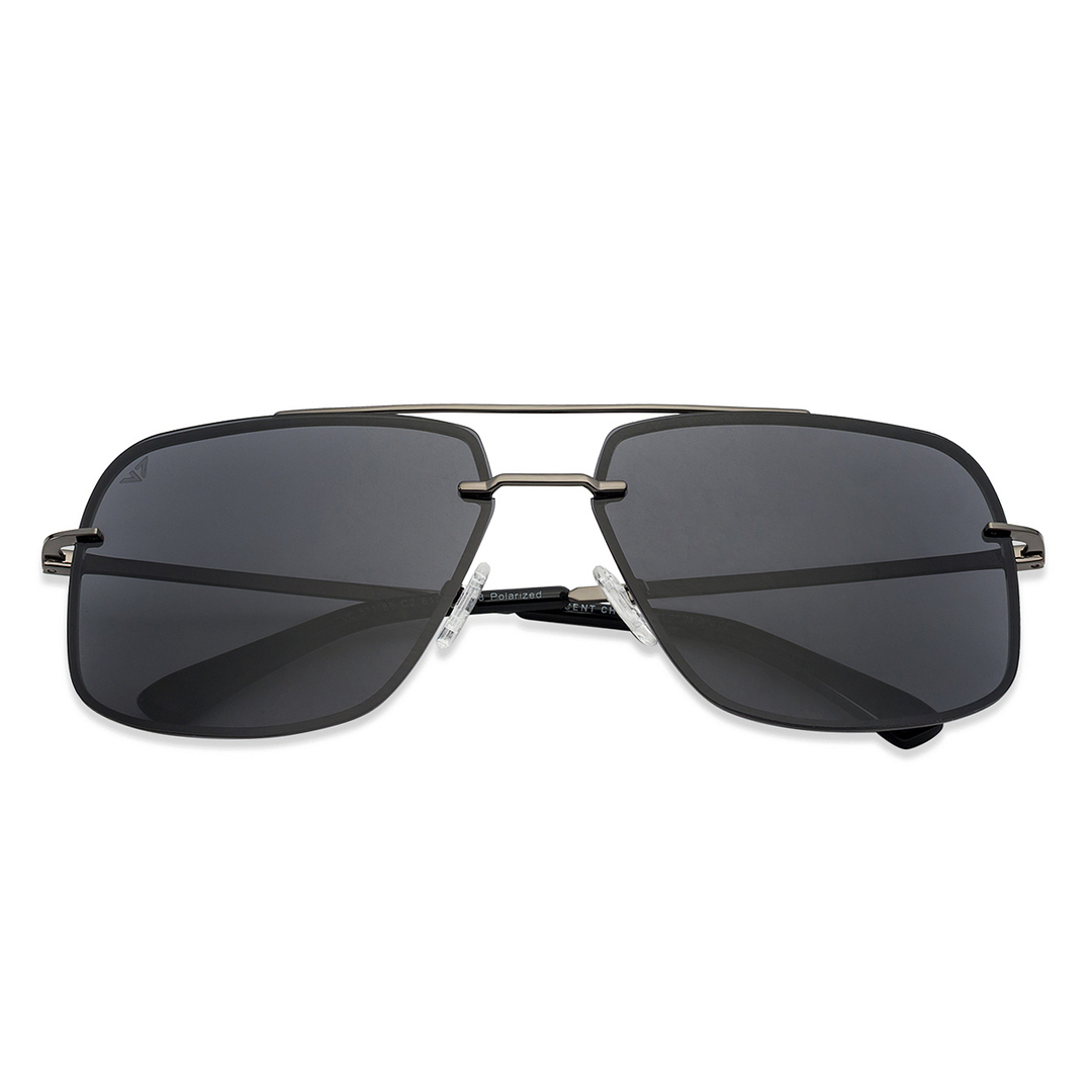 Vincent Chase Online Gunmetal Full Rim Rectangle right side