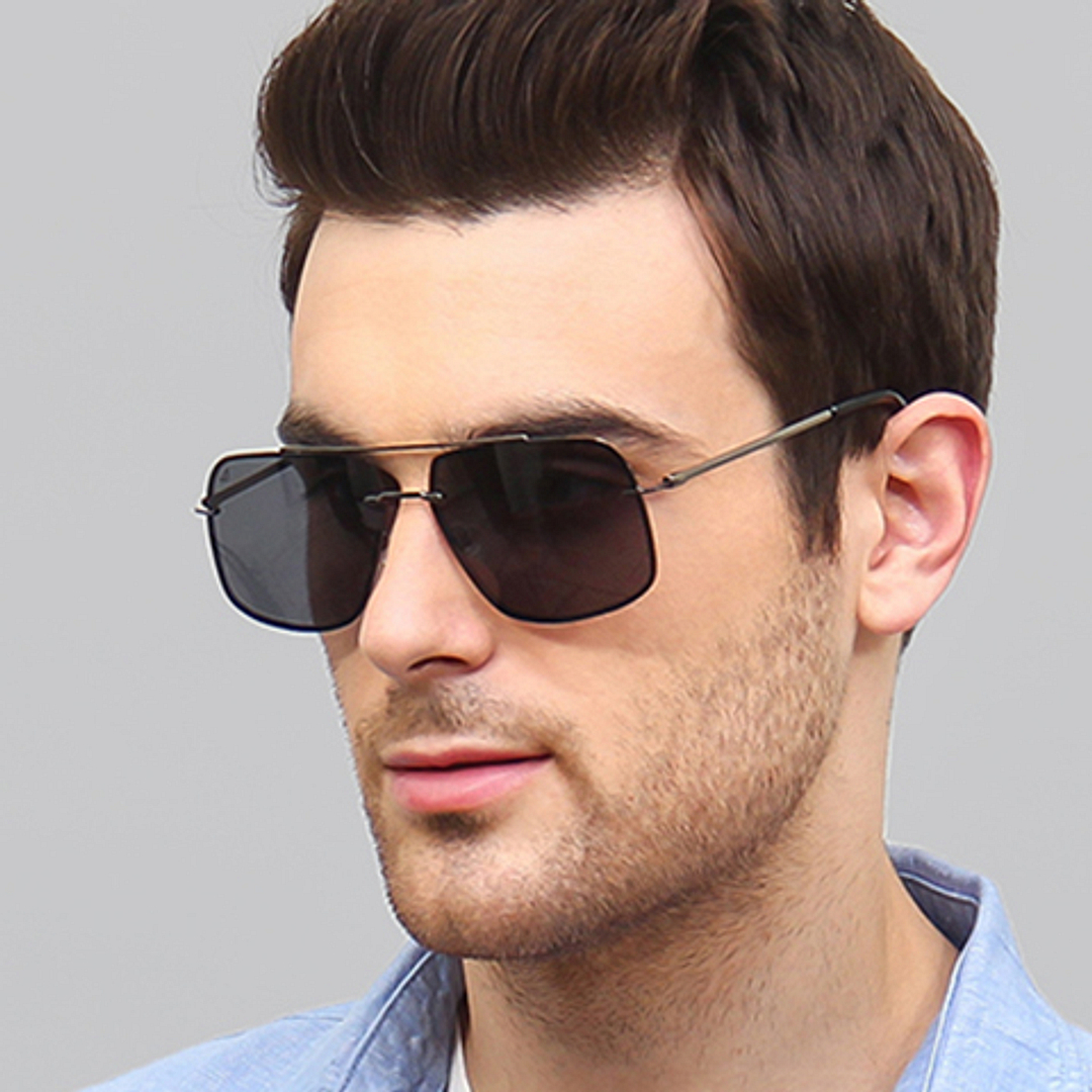 Vincent Chase Online Gunmetal Full Rim Rectangle right side