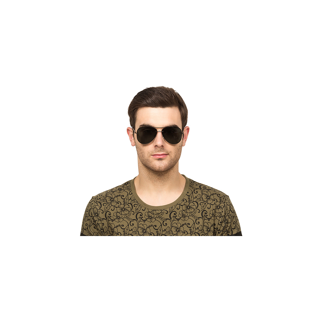 Vincent Chase Online Black Full Rim Aviator left side