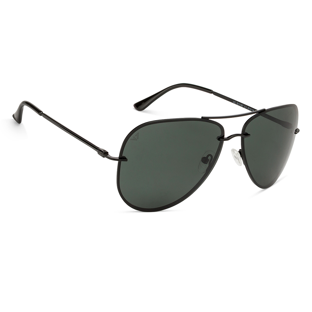 Vincent Chase Online Black Full Rim Aviator right side