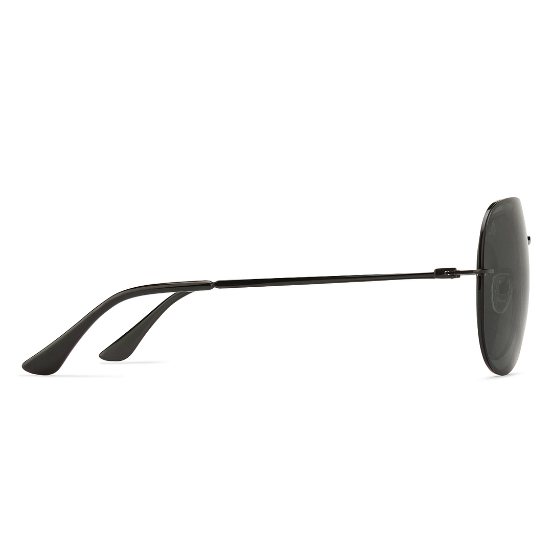 Vincent Chase Online Black Full Rim Aviator left side