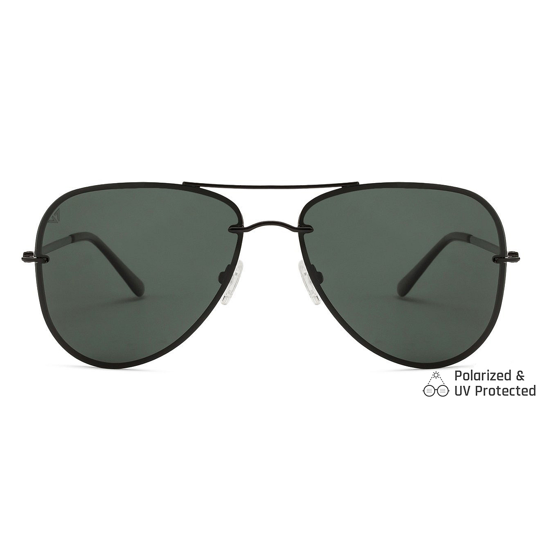 Vincent Chase Online Black Full Rim Aviator left side