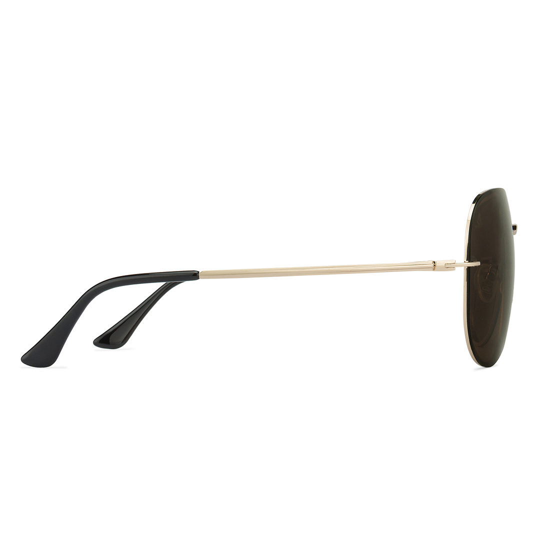 Vincent Chase Online Gold Full Rim Aviator left side