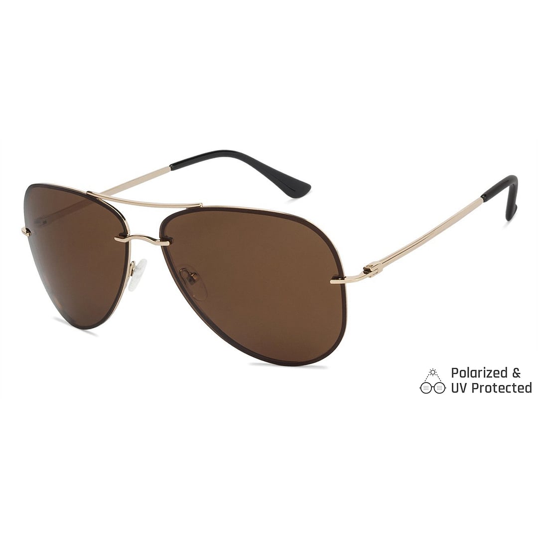 Vincent Chase Online Gold Full Rim Aviator right side