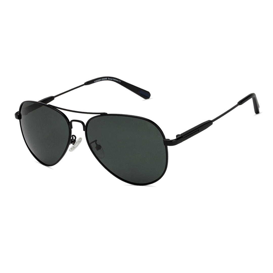Vincent Chase Online Black Full Rim Aviator right side