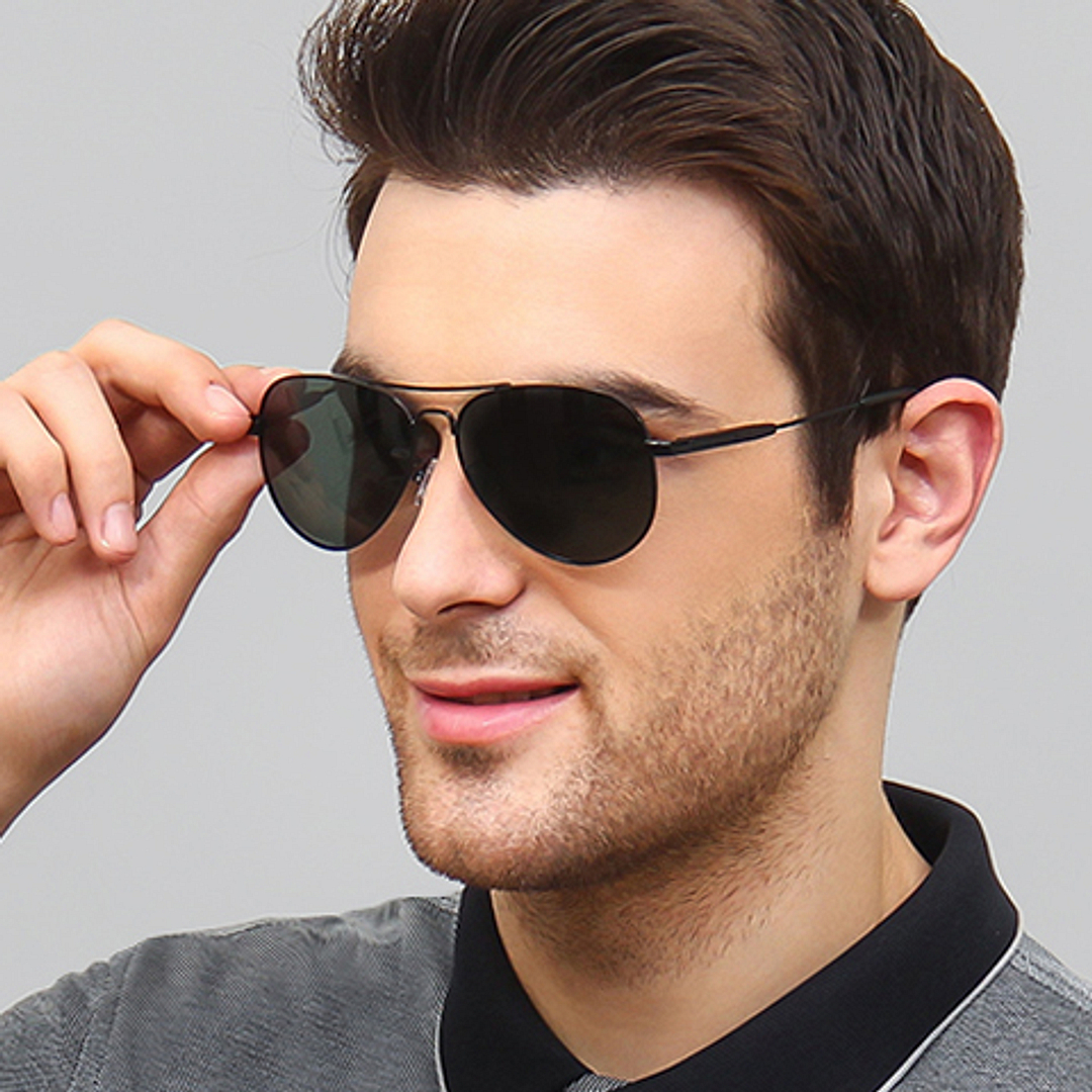 Vincent Chase Online Black Full Rim Aviator right side