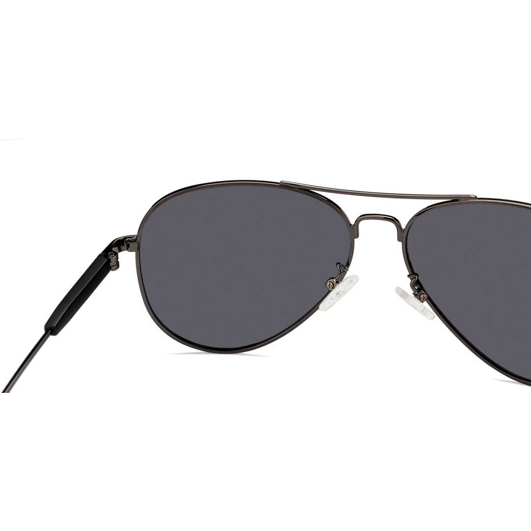 Vincent Chase Online Gunmetal Full Rim Aviator right side