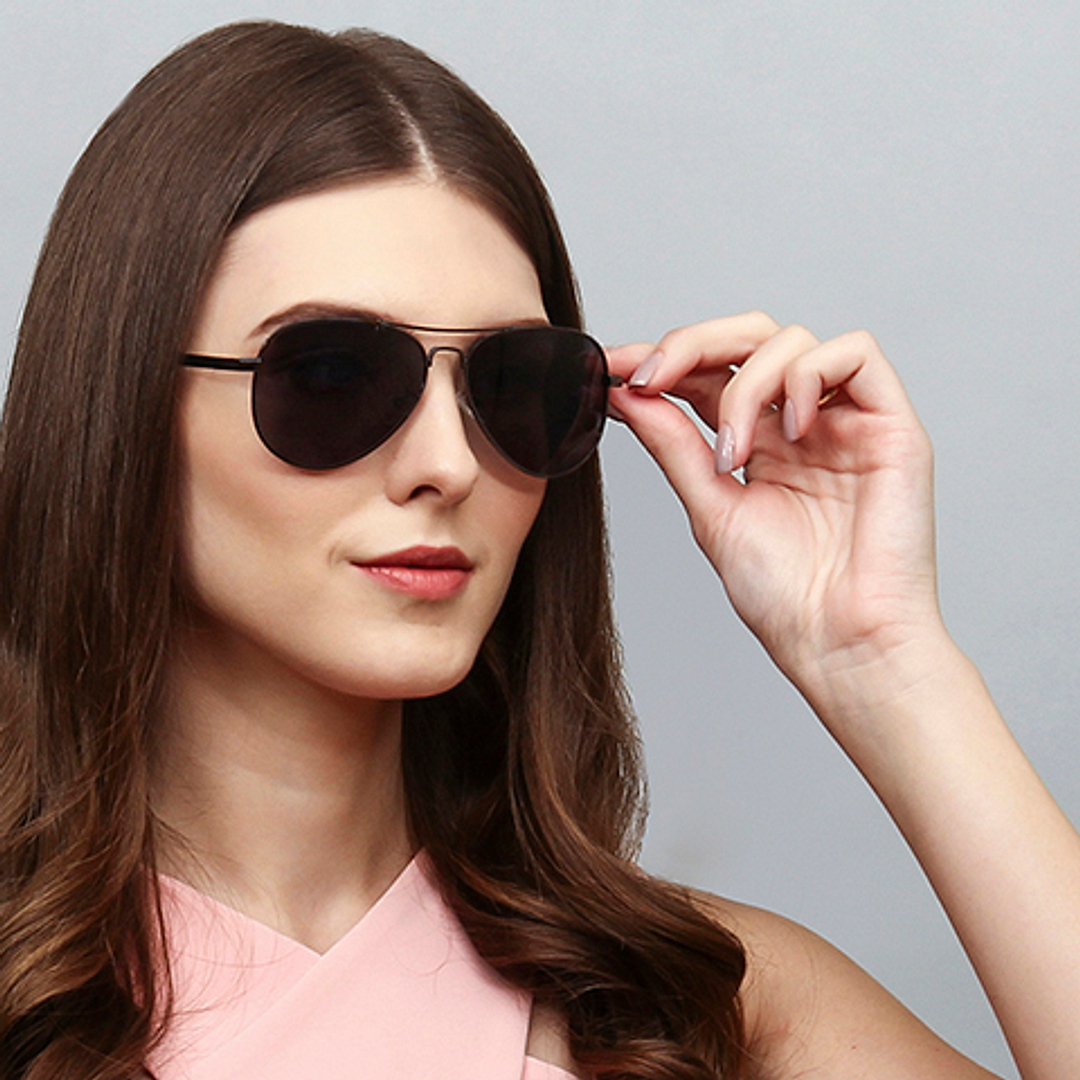 Vincent Chase Online Gunmetal Full Rim Aviator right side