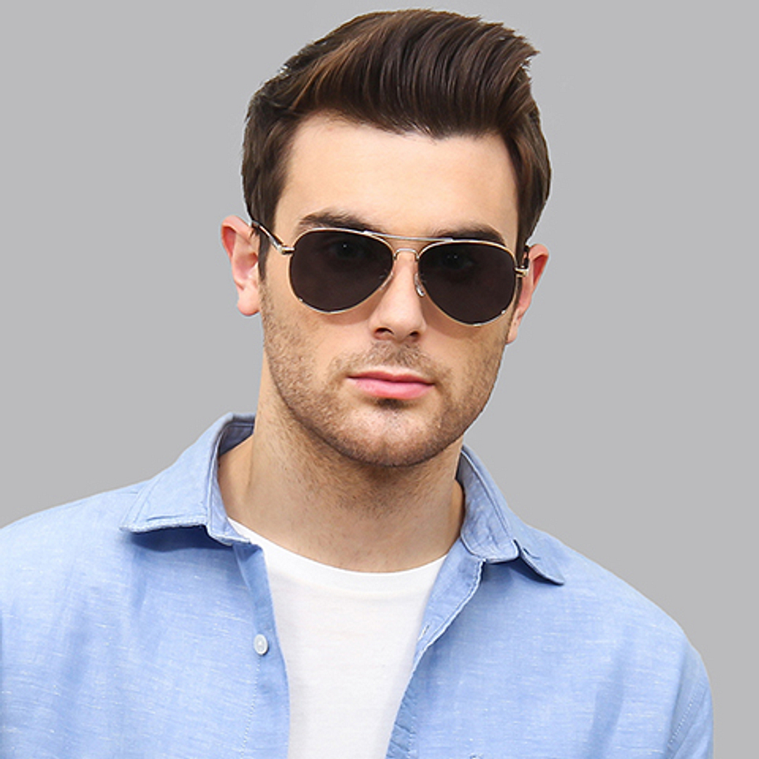 Vincent Chase Online Gold Full Rim Aviator right side