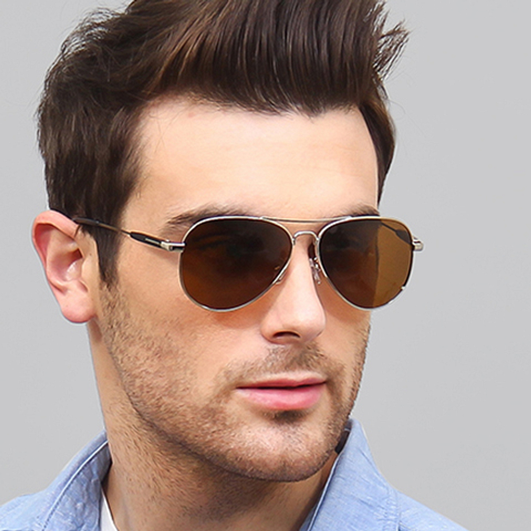 Vincent Chase Online Silver Full Rim Aviator right side