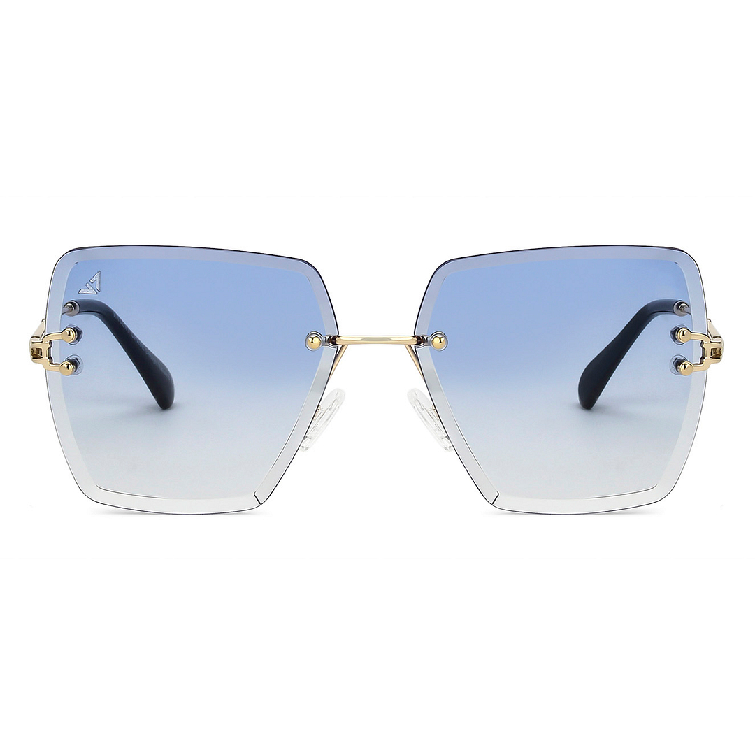Vincent Chase Online Gold Rimless Rectangle left side