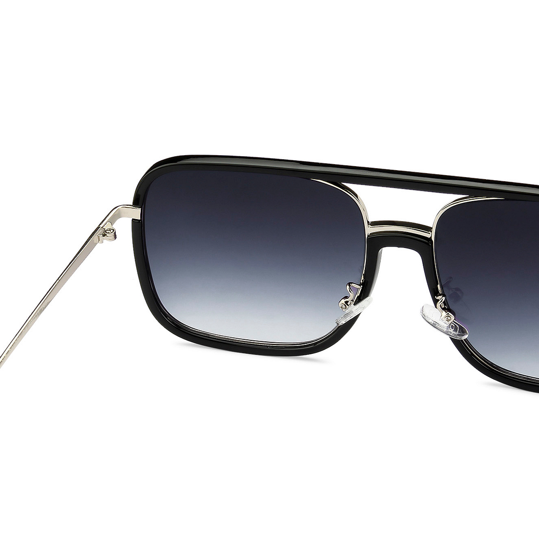 Vincent Chase Online Gunmetal Full Rim Rectangle left side