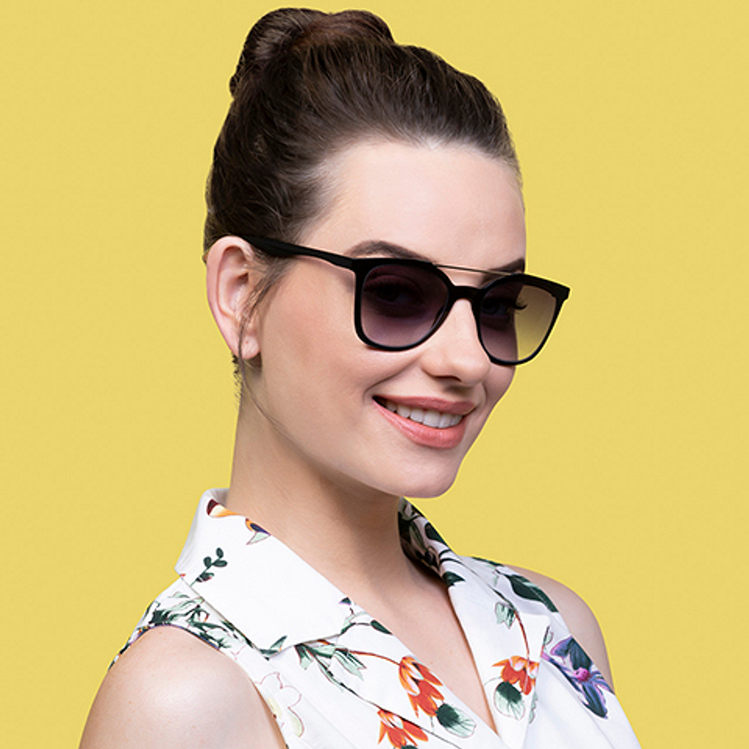 Vincent Chase Online Gunmetal Full Rim Rectangle left side