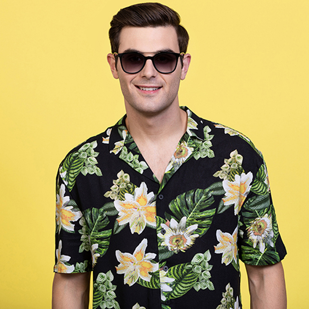 Vincent Chase Online Gunmetal Full Rim Rectangle left side