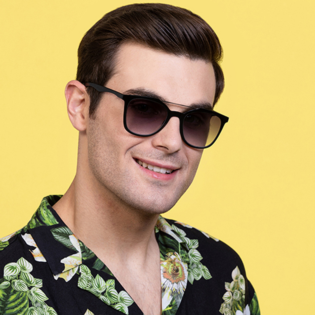 Vincent Chase Online Gunmetal Full Rim Rectangle right side