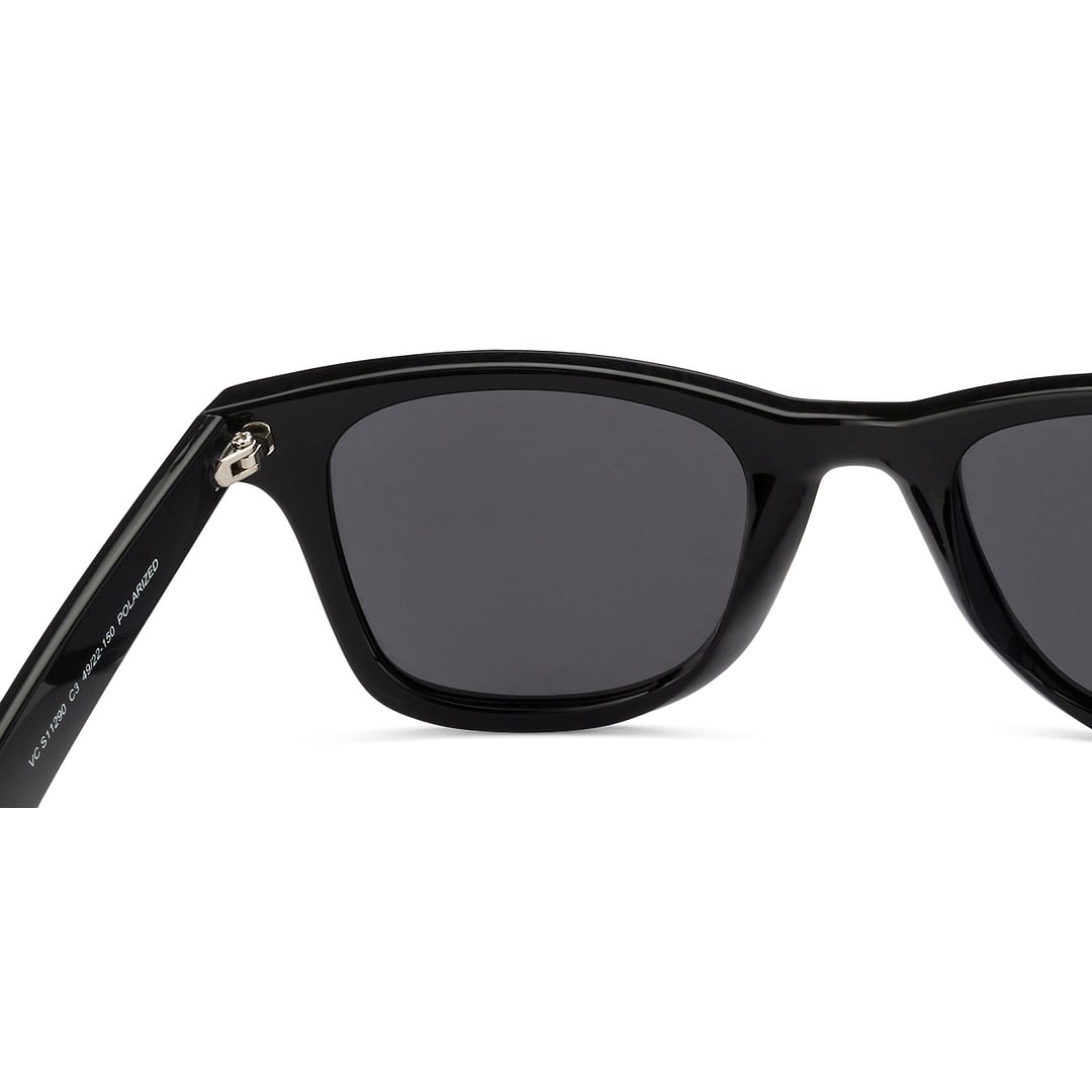 Vincent Chase Polarized Black Full Rim Square right side
