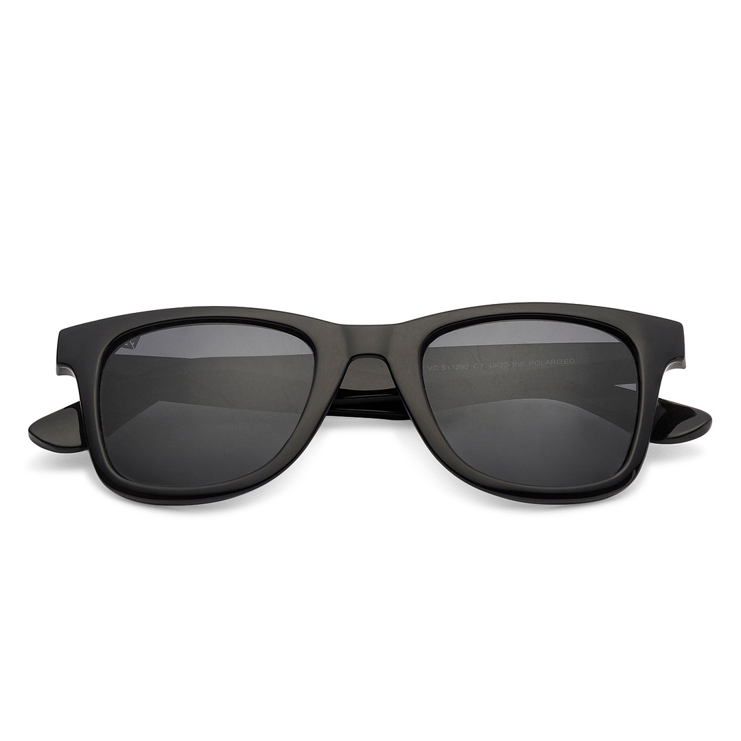 Vincent Chase Polarized Black Full Rim Square left side