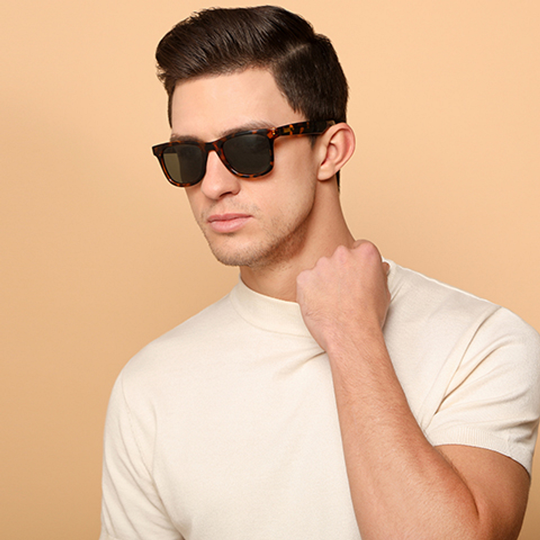 Vincent Chase Polarized Demi Full Rim Square left side