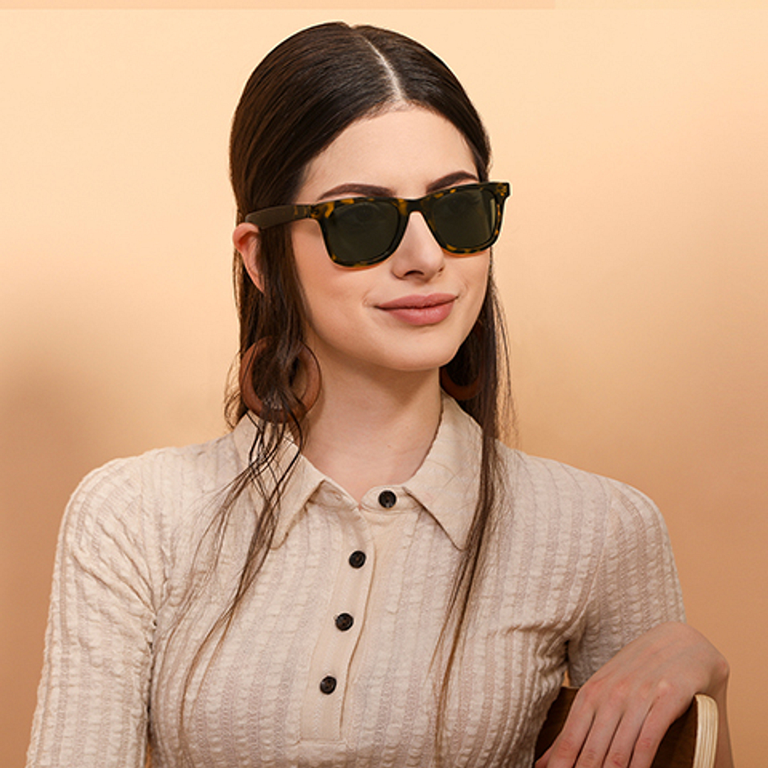 Vincent Chase Polarized Demi Full Rim Square left side