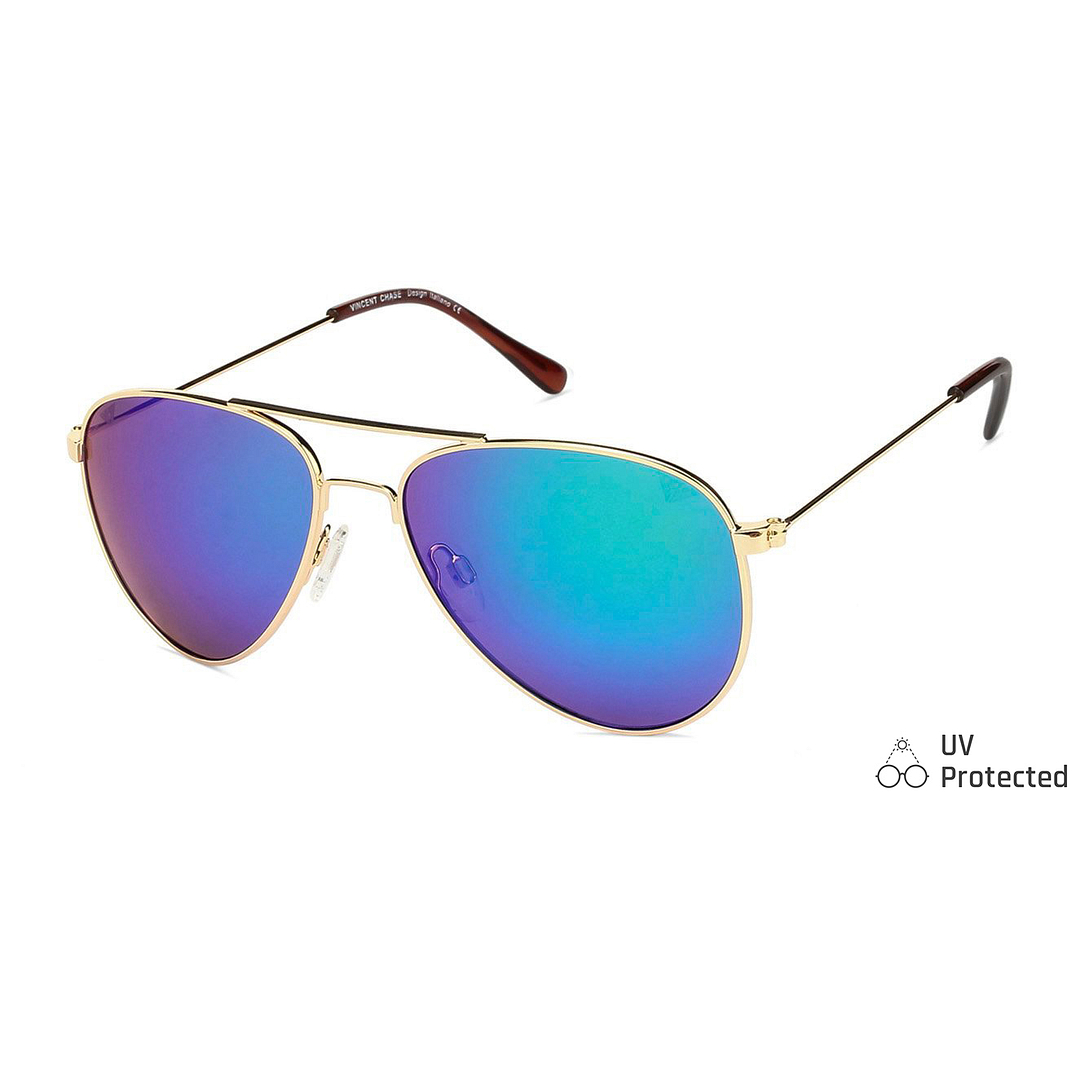 Vincent Chase Online Gold Full Rim Aviator right side