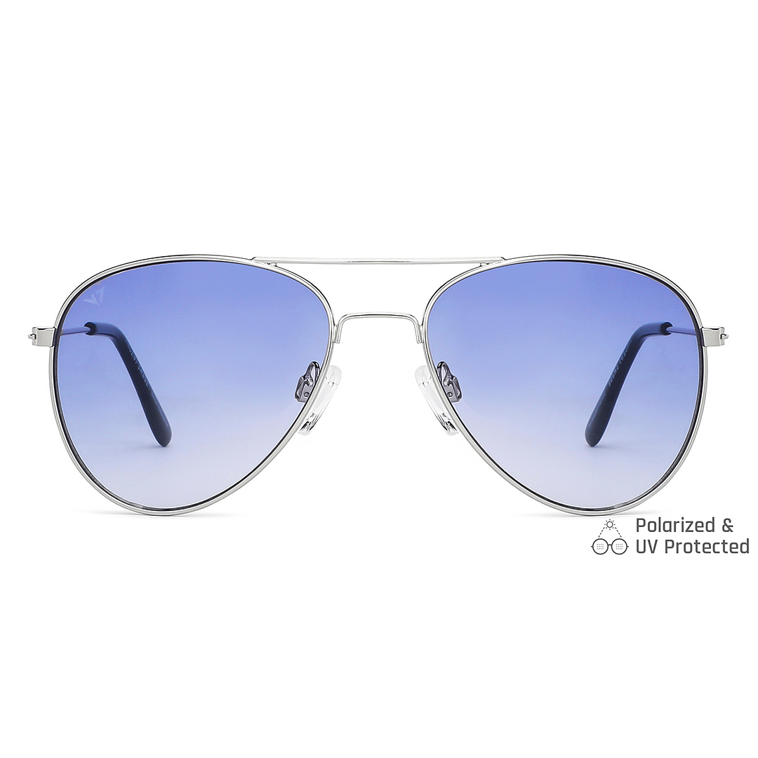 Vincent Chase Online Silver Full Rim Aviator left side
