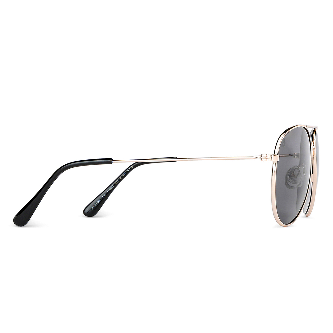Vincent Chase Gold Full Rim Aviator left side