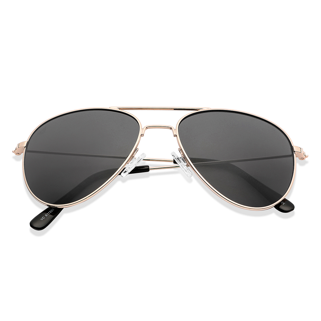 Vincent Chase Gold Full Rim Aviator left side