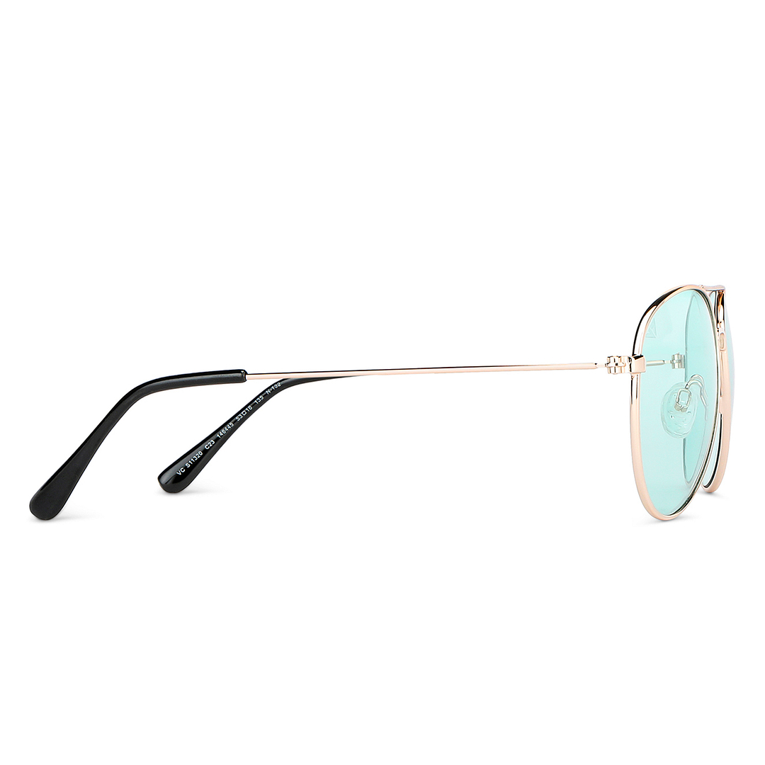 Vincent Chase Online Gold Full Rim Aviator left side
