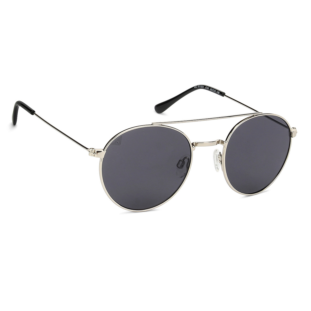 Vincent Chase Online Silver Full Rim Round left side