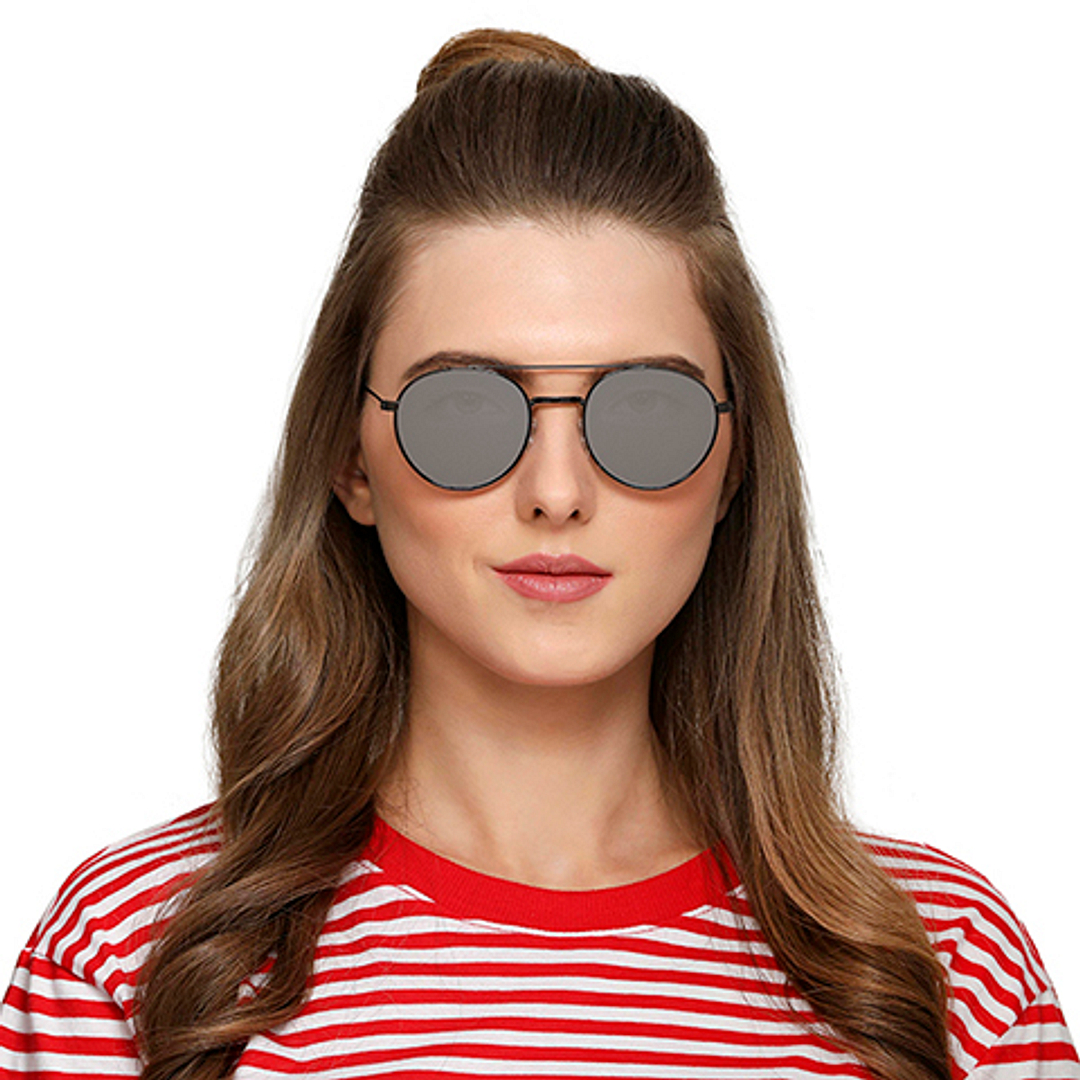 Vincent Chase Online Gunmetal Full Rim Round left side