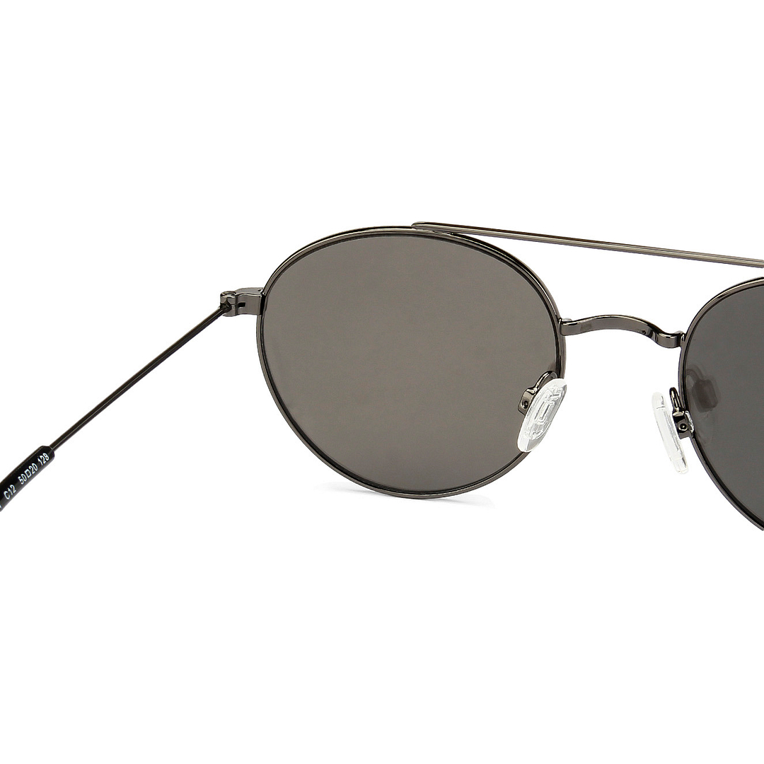 Vincent Chase Online Gunmetal Full Rim Round left side