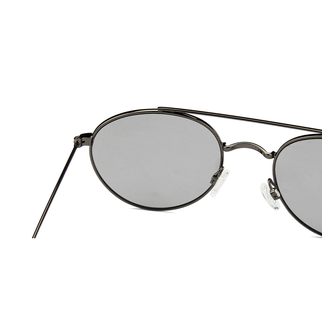 Vincent Chase Online Gunmetal Full Rim Round left side