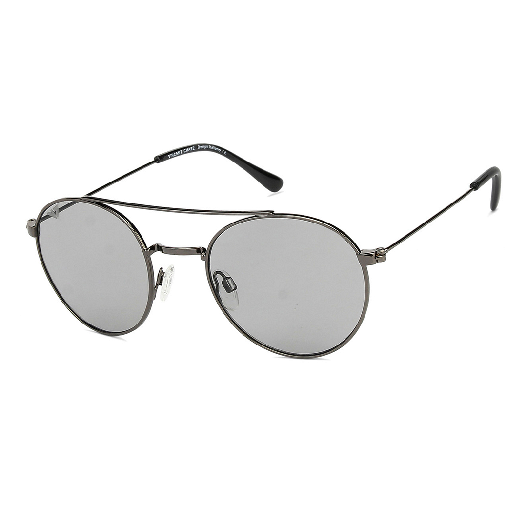 Vincent Chase Online Gunmetal Full Rim Round left side