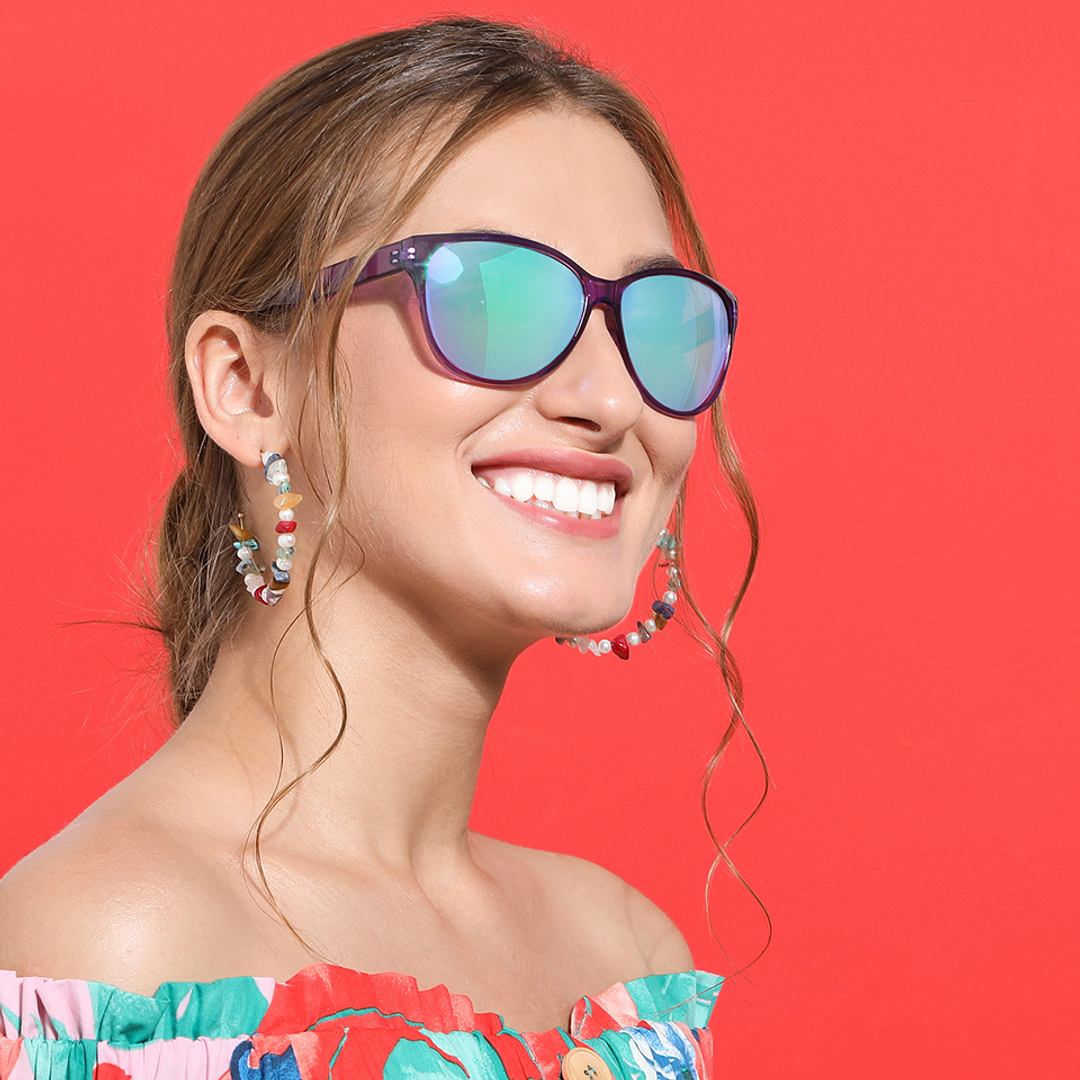 Vincent Chase Online Blue Full Rim Cat Eye right side