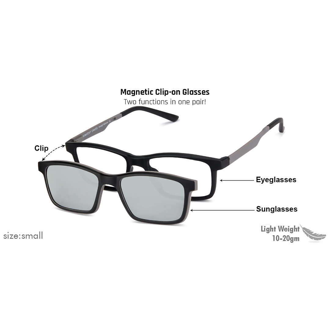 Lenskart Air Online Black Full Rim Rectangle left side