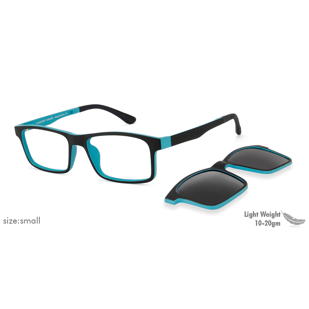 Lenskart Air Online Sky Blue Full Rim Rectangle right side