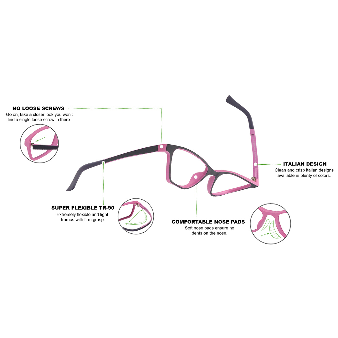 Lenskart Air Online Black Full Rim Rectangle left side