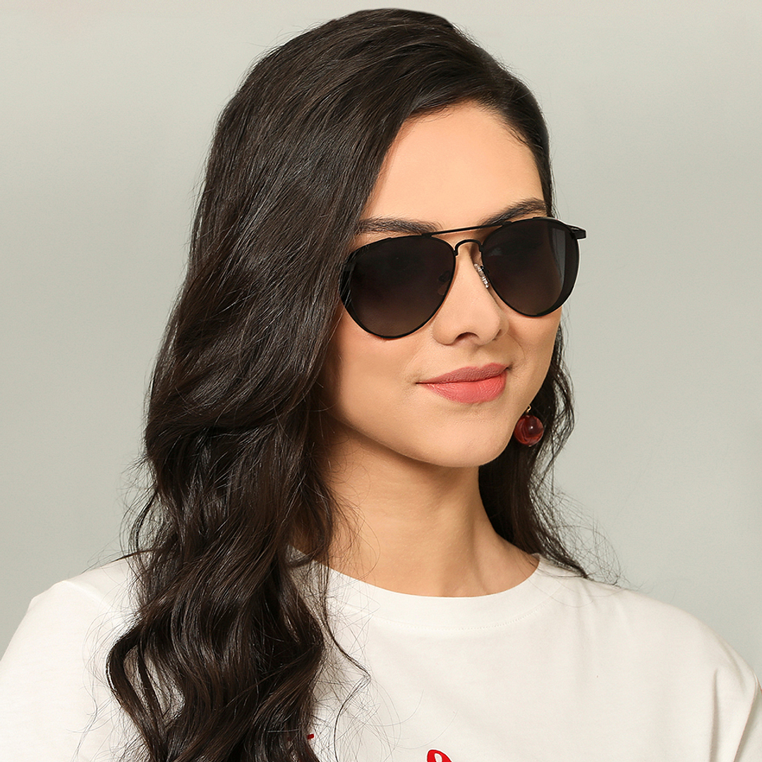 Vincent Chase Online Black Full Rim Aviator right side