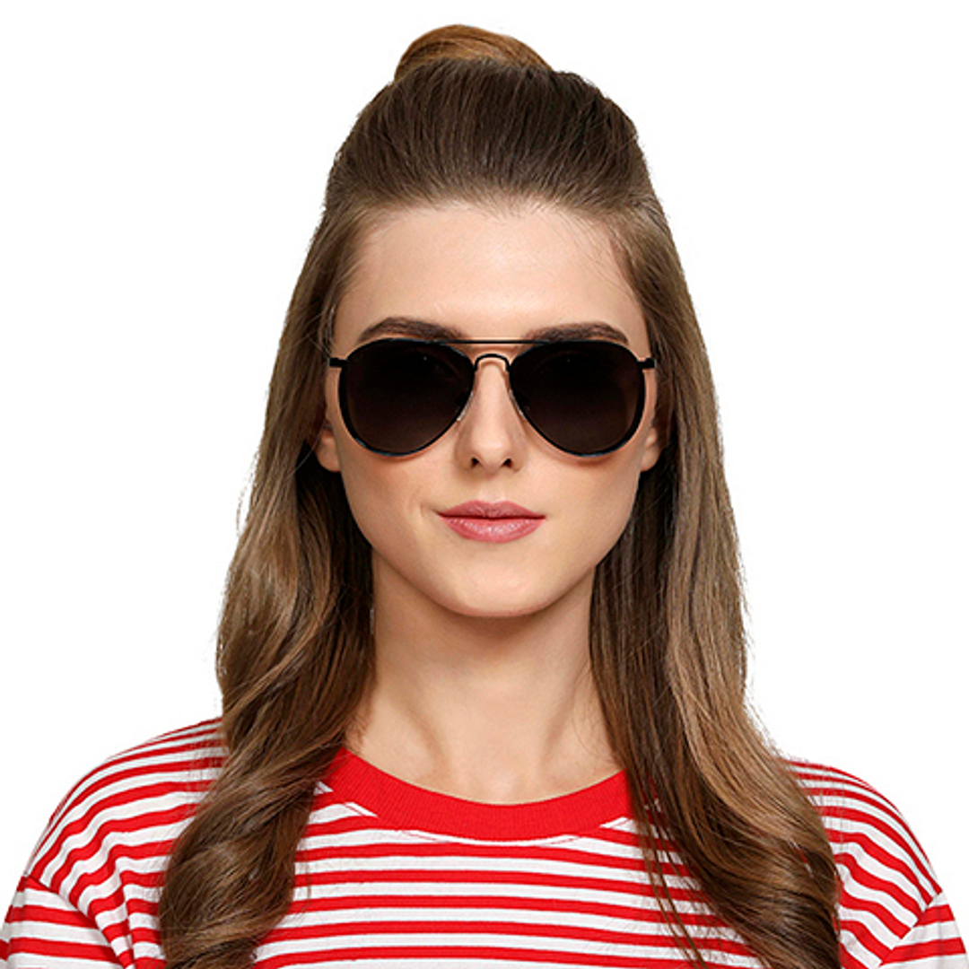 Vincent Chase Online Black Full Rim Aviator right side