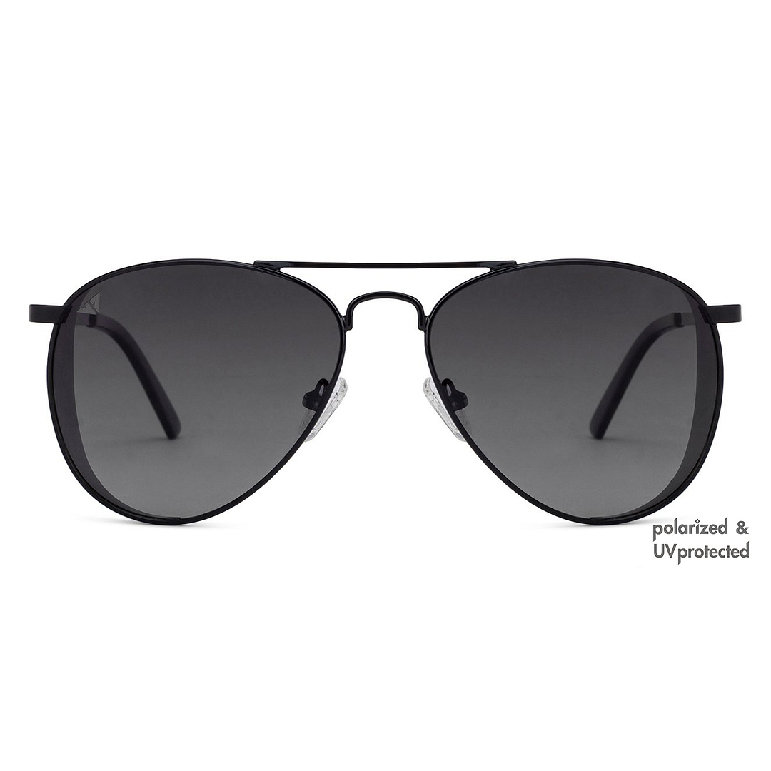 Vincent Chase Online Black Full Rim Aviator left side