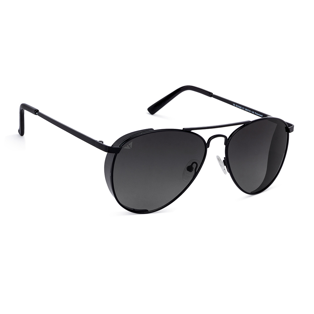 Vincent Chase Online Black Full Rim Aviator right side