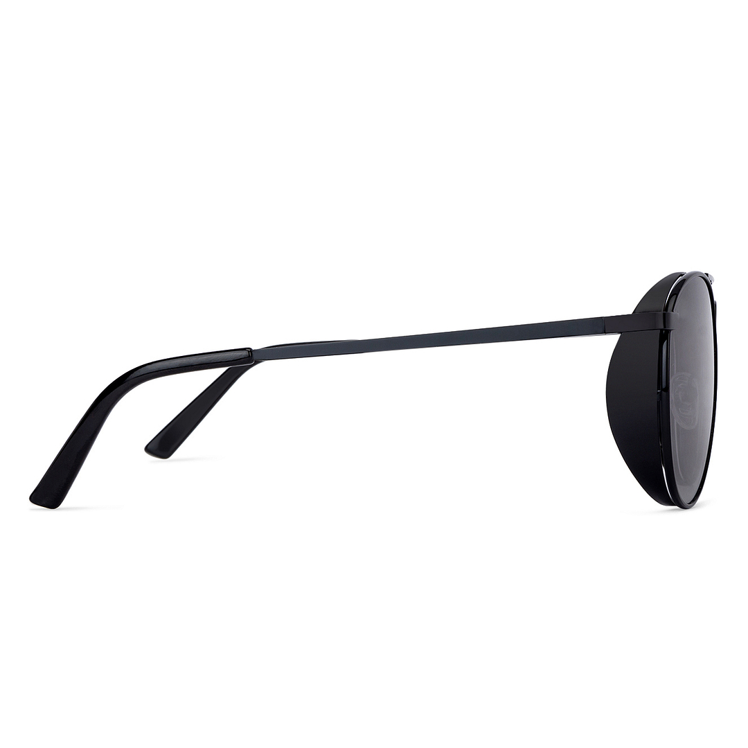 Vincent Chase Online Black Full Rim Aviator left side