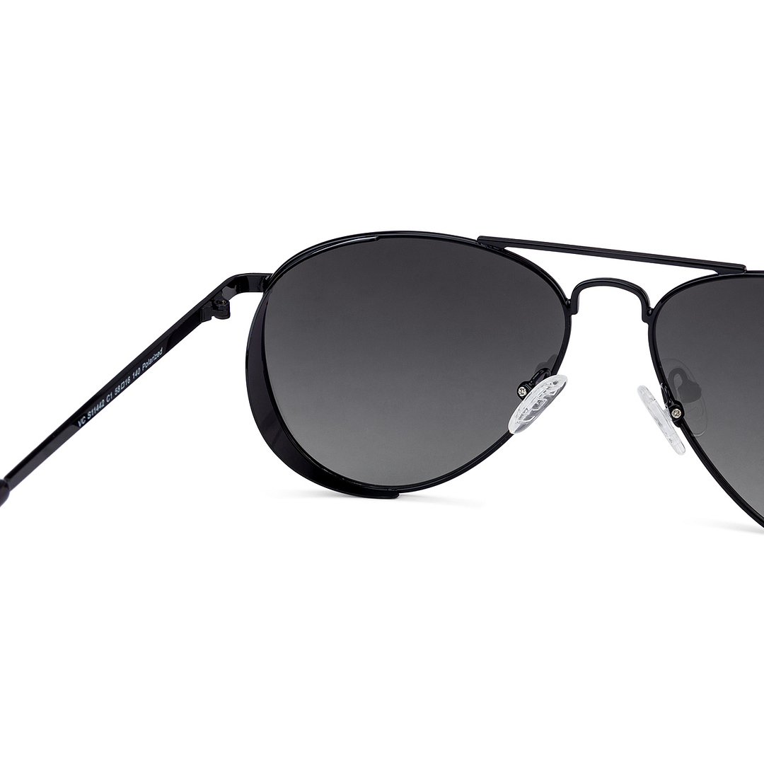Vincent Chase Online Black Full Rim Aviator right side