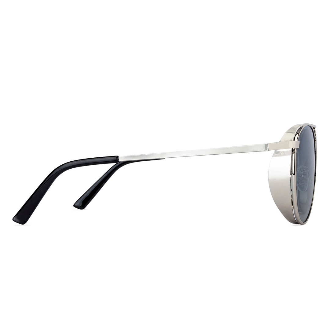 Vincent Chase Online Silver Full Rim Aviator left side