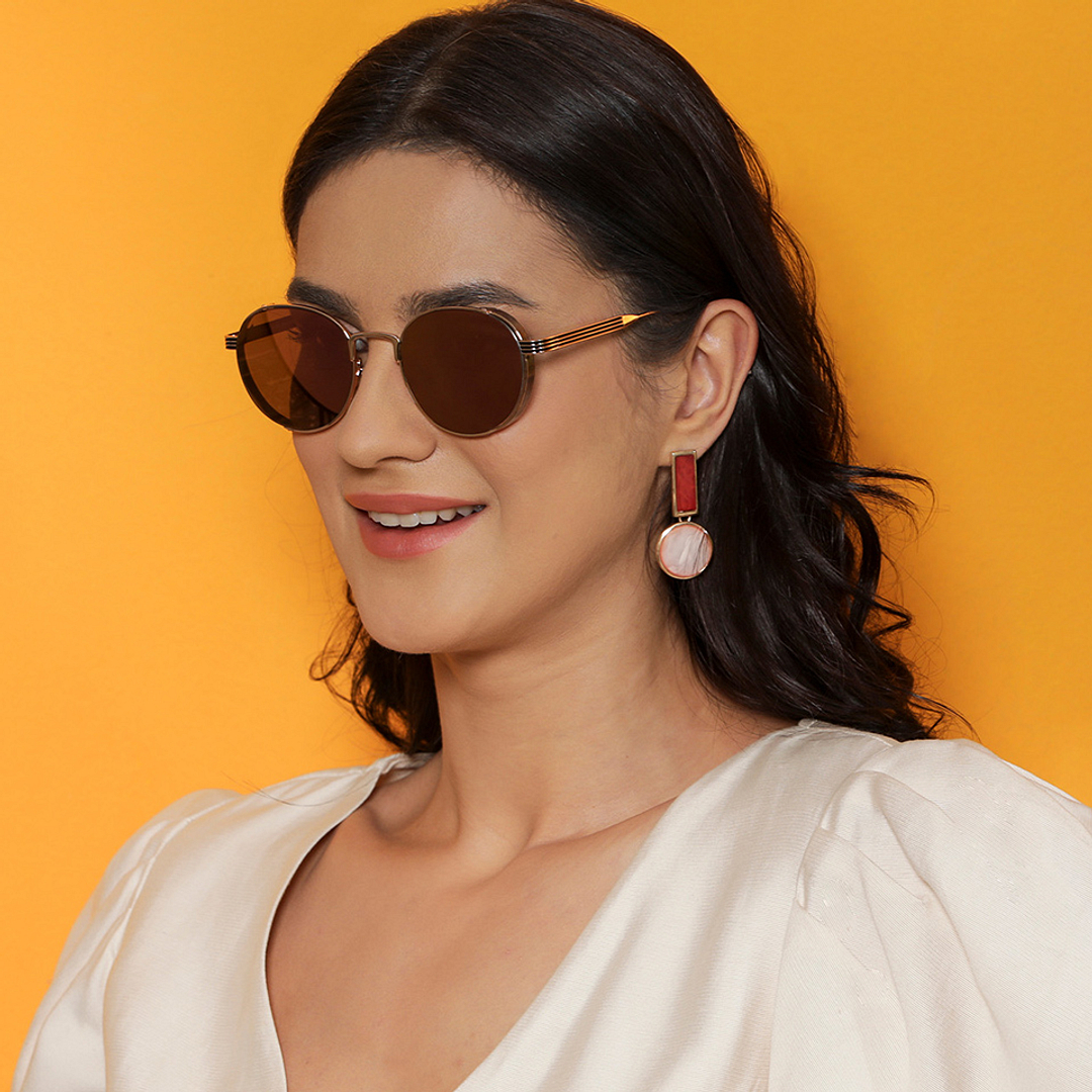 Vincent Chase Online Gold Full Rim Round right side