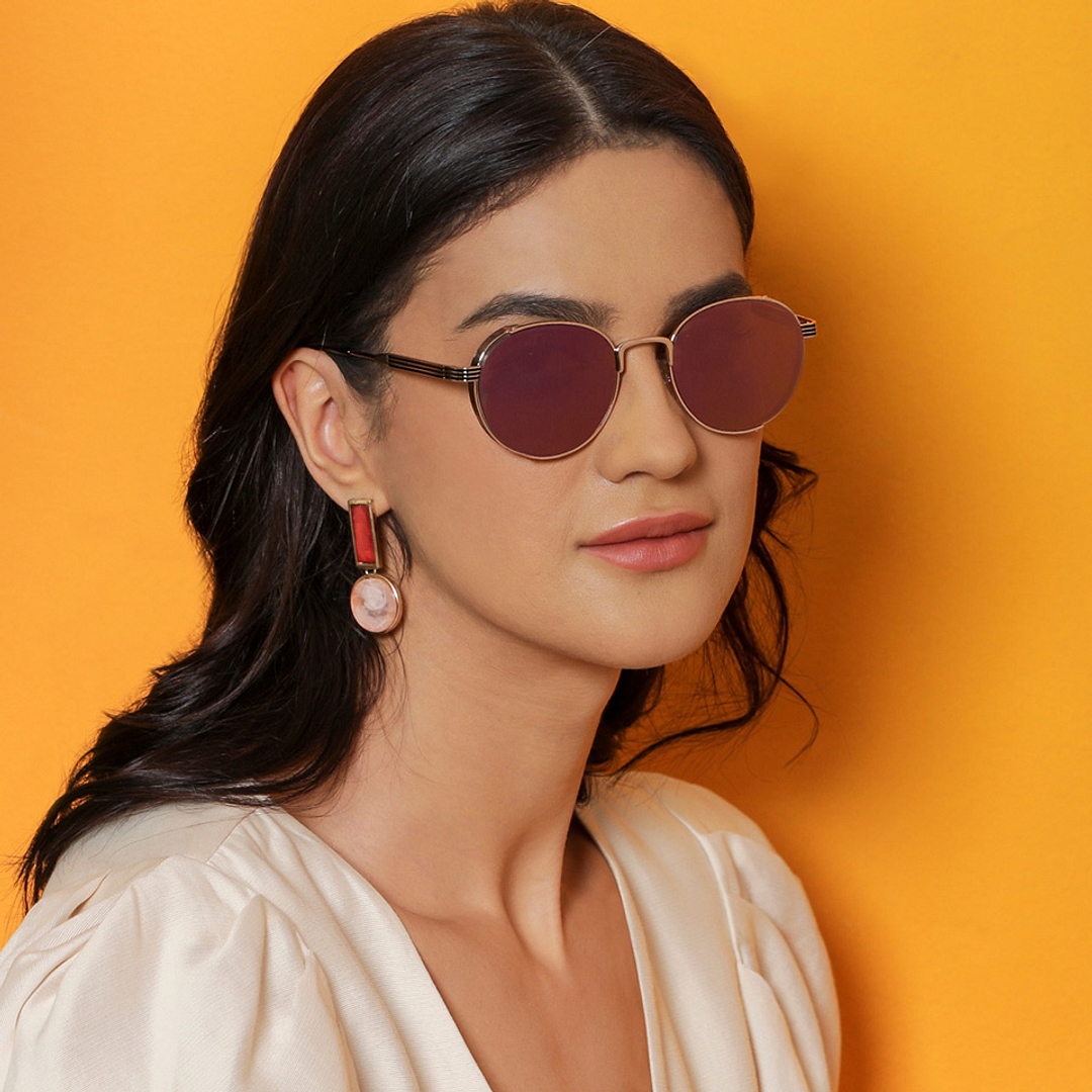 Vincent Chase Online Gold Full Rim Round left side