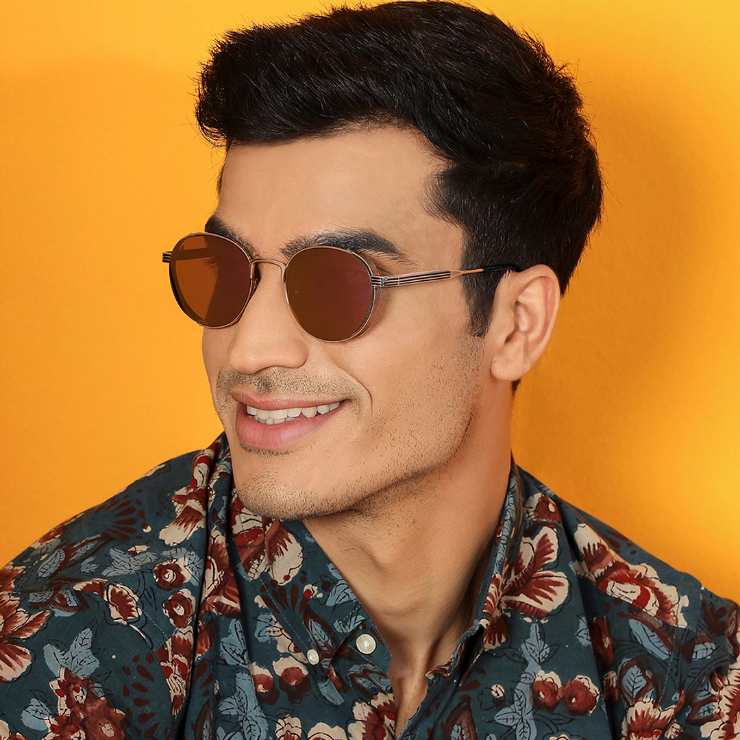 Vincent Chase Online Gold Full Rim Round left side