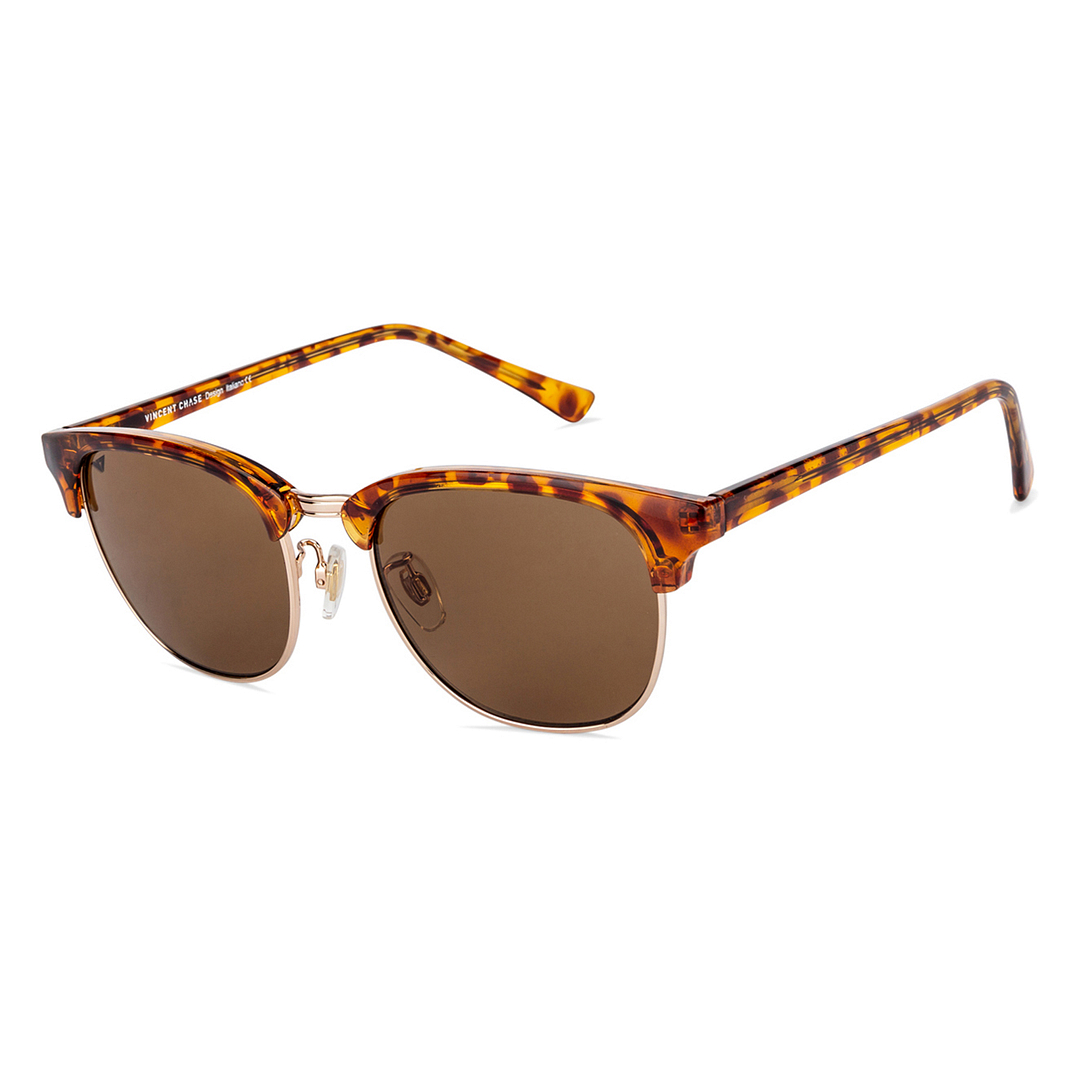 Vincent Chase Online Gold Full Rim Clubmaster left side