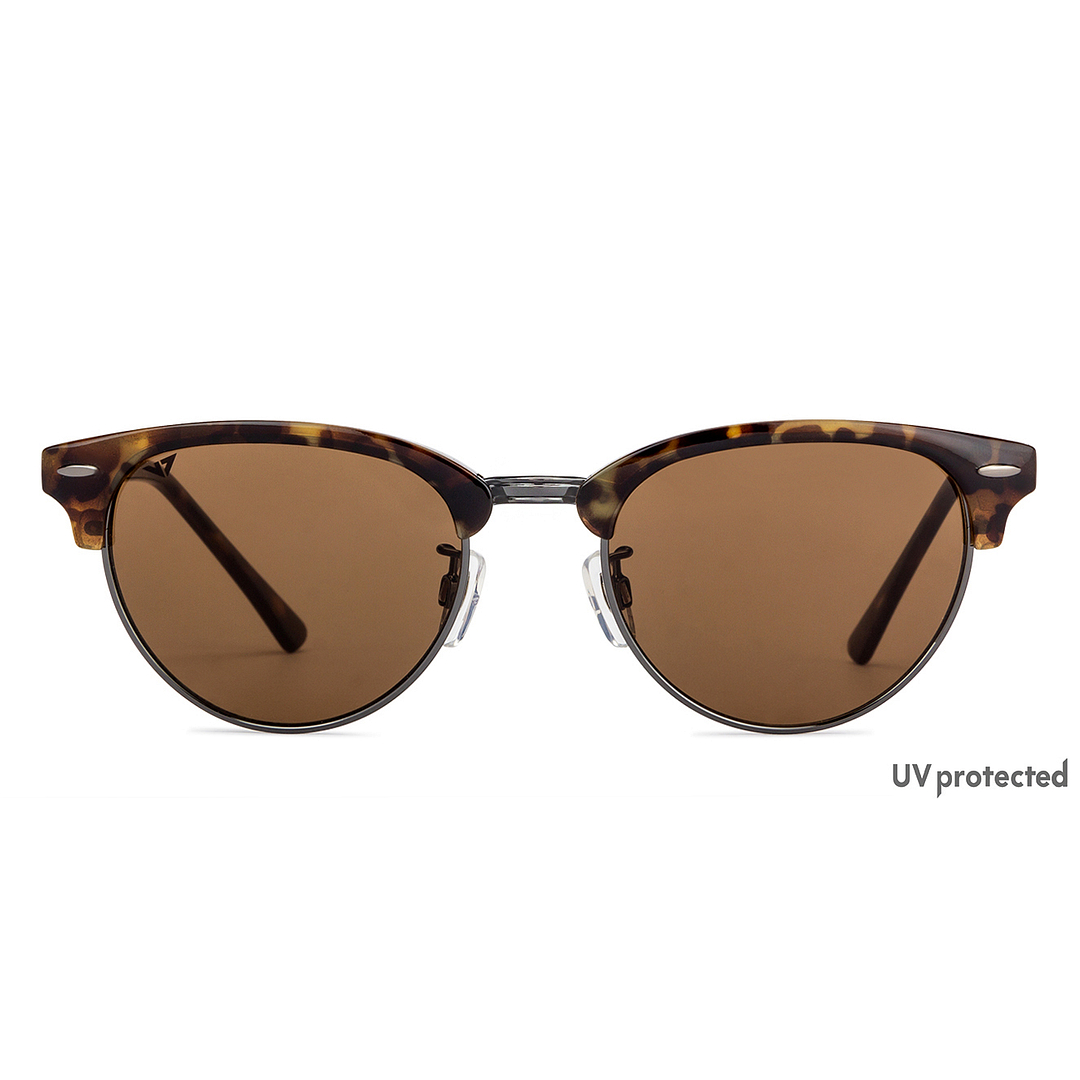 Vincent Chase Online Gunmetal Full Rim Clubmaster left side